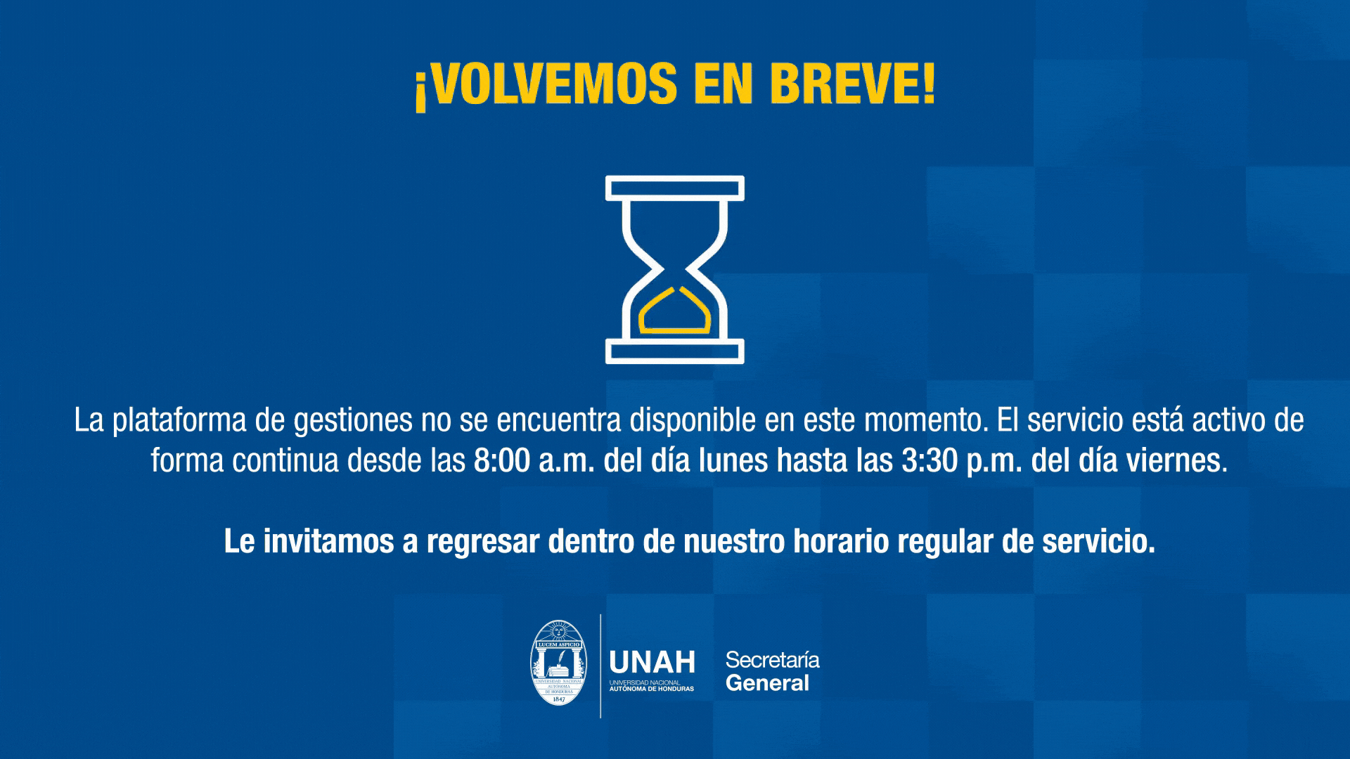 Secretaria General UNAH Secretaria General UNAH